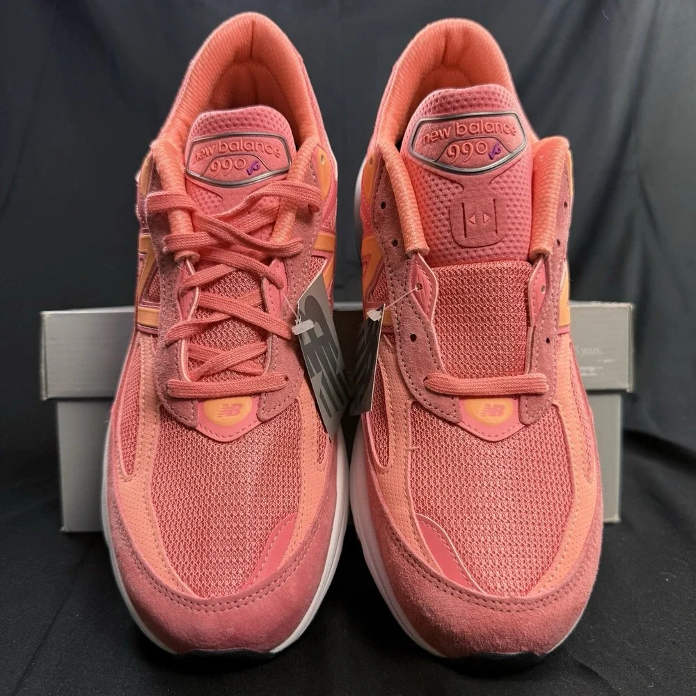 Size 11 New Balance 990 Made in USA Men's Shoes Sunrise Rose Salmon U990SR6